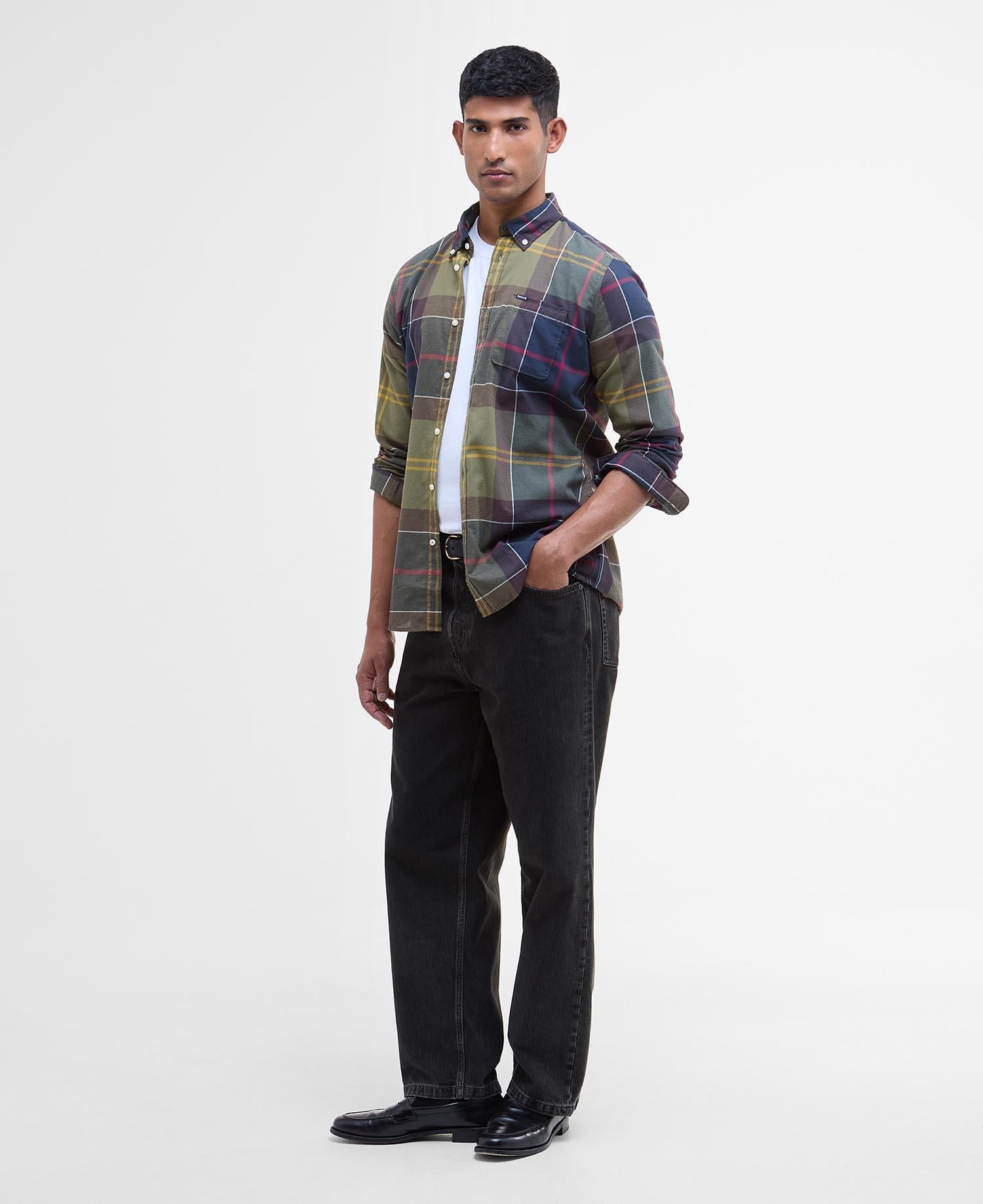 Camicia button down taglio sartoriale MSH4992 MSH TN52 BARBOUR Classic tartan 