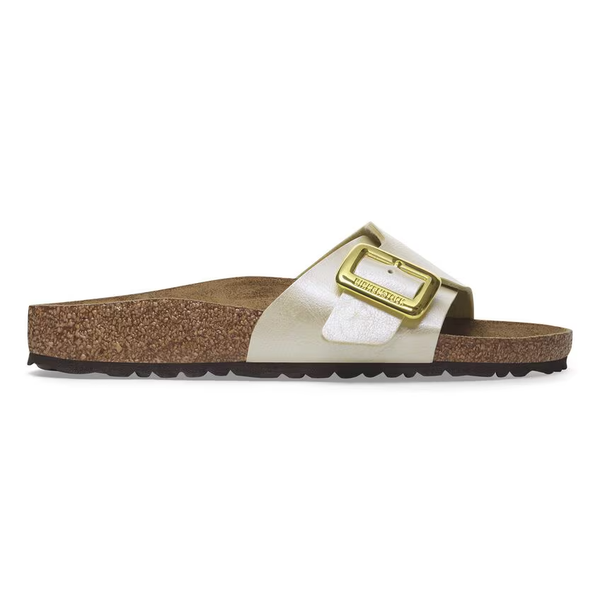 Ciabatta in pelle CATALINA CB 1029393 PEARL WHITE BIRKENSTOCK Pearl white 
