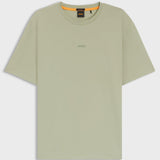 T-shirt in cotone elasticizzato con logo a contrasto 50473278 10242929 01 077 BOSS Open green 