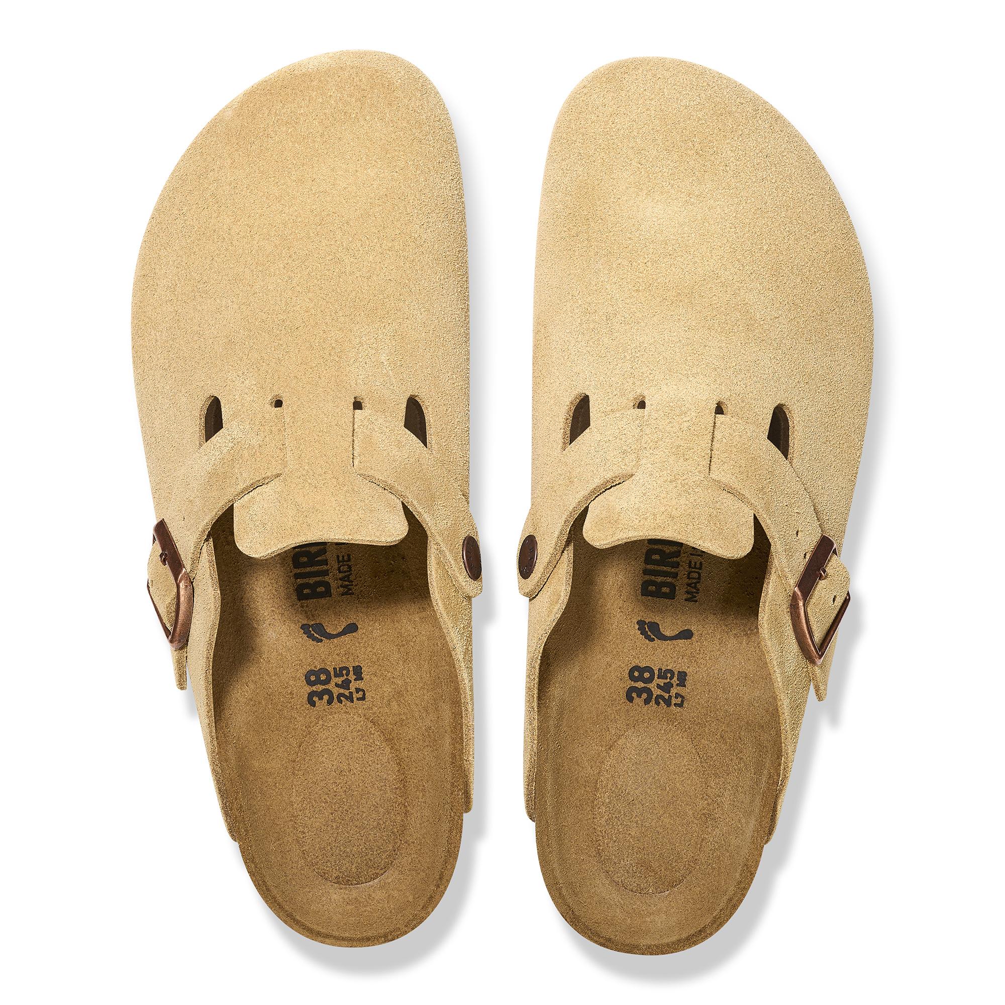 Ciabatta in pelle scamosciata BOSTON 1026164 CREAM BIRKENSTOCK Cream 