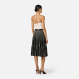 Body in georgette di viscosa BO01461E2 193 ELISABETTA FRANCHI Burro 