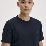 T-Shirt manica corta M3519 608 FRED PERRY Navy 