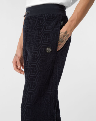Pantaloni con motivo jacquard MJT2658 PTE021N 24 PHILIPP PLEIN Navy 