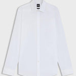 Camicia slim fit con polso da gemello 50480093 10245425 01 100 BOSS White 