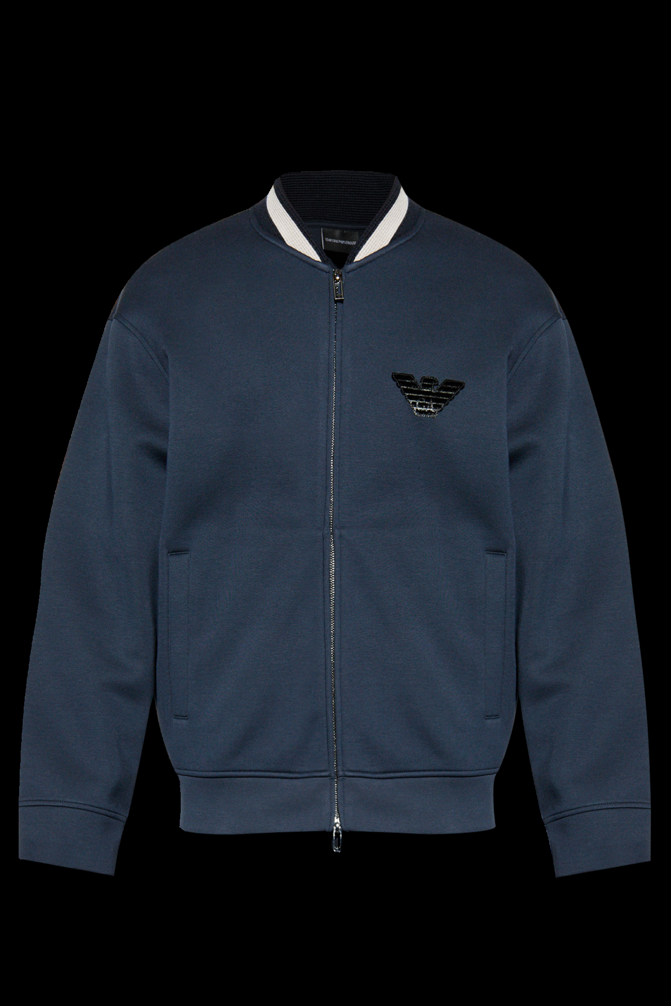 Felpa con zip EM002877 AF17545 UB118 EMPORIO ARMANI Blue 