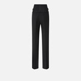 Pantaloni bustier con cinturini 105654A2QV Z99 PINKO Nero limousine 