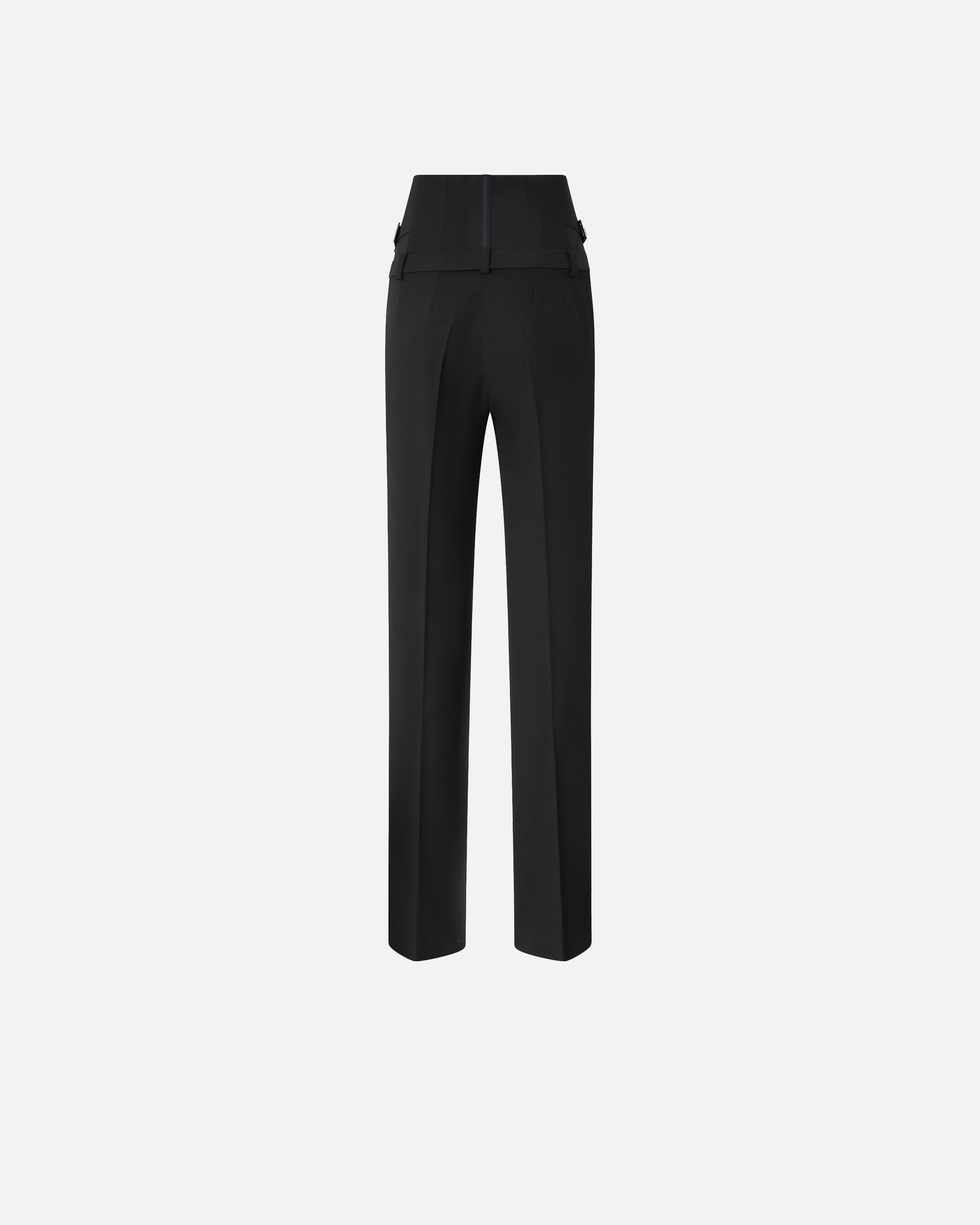 Pantaloni bustier con cinturini 105654A2QV Z99 PINKO Nero limousine 