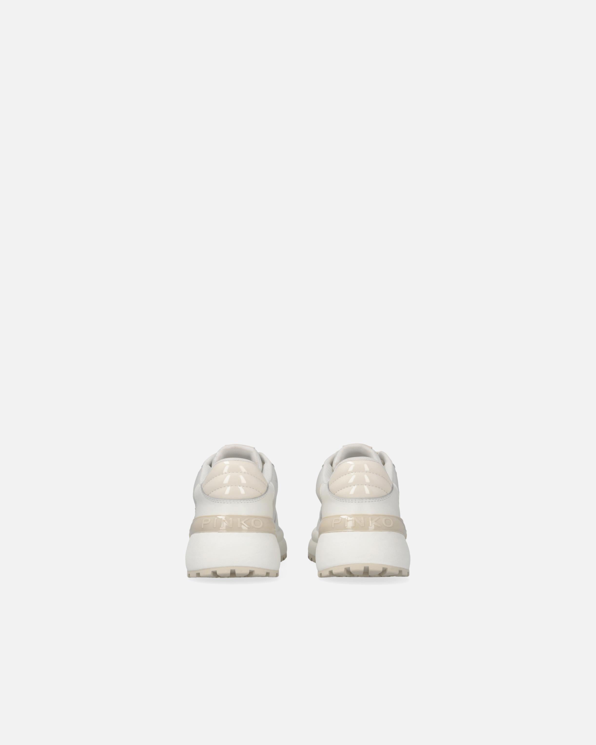 Sneaker chunky con satin e strass SS0055P073 DY7 PINKO Yougurt 