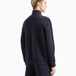 Felpa full zip con lettering a rilievo 6D1MA8 1JHSZ 0920 EMPORIO ARMANI Blue 