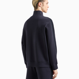 Felpa full zip con lettering a rilievo 6D1MA8 1JHSZ 0920 EMPORIO ARMANI Blue 