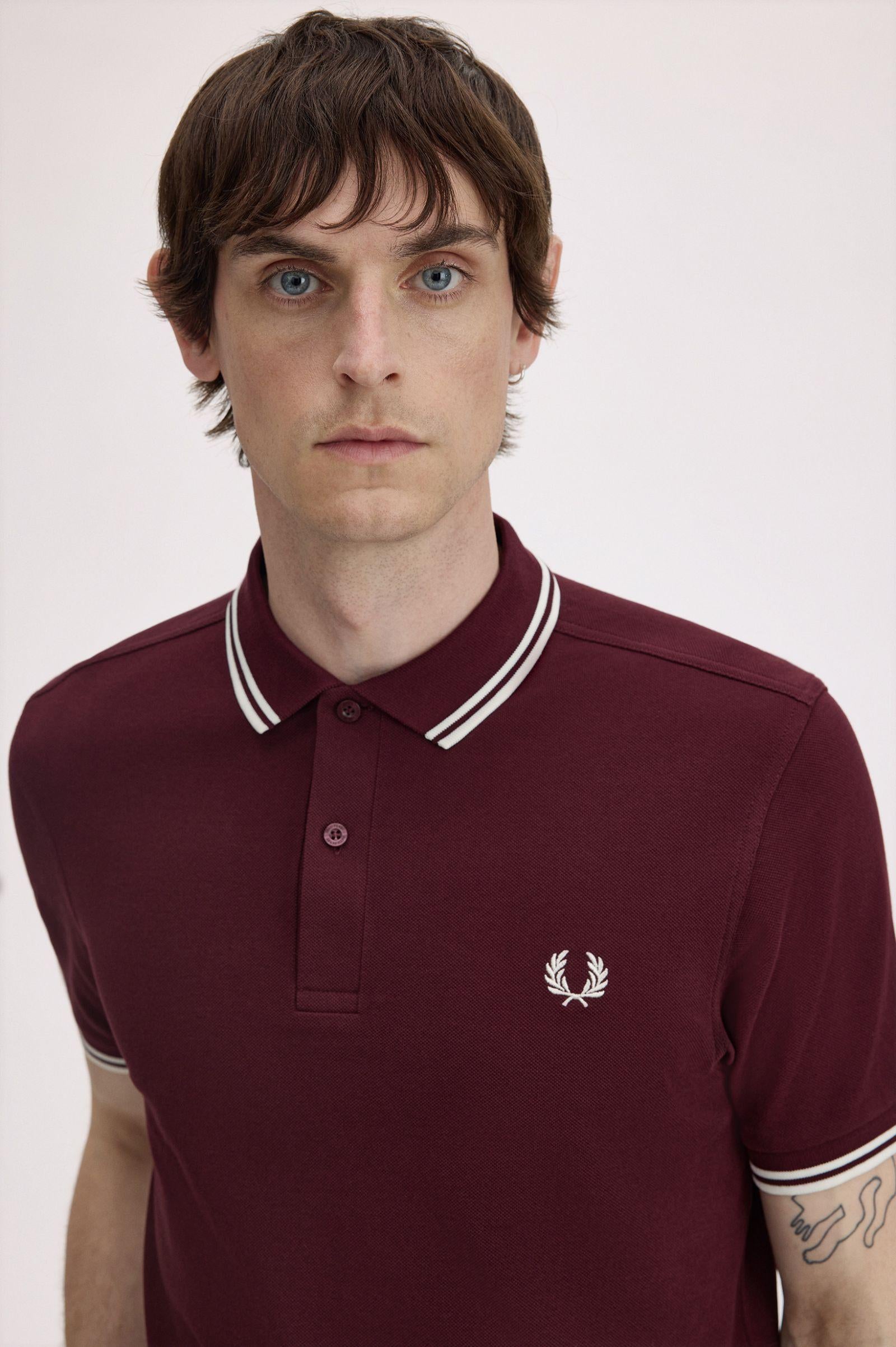 Polo manica corta M3600 597 FRED PERRY Oxblood 