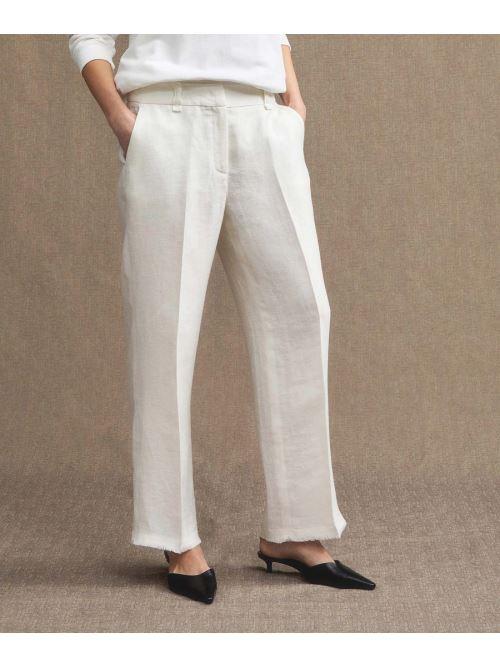 Pantalone in lino PED5098 99010143 726 PEUTEREY White 