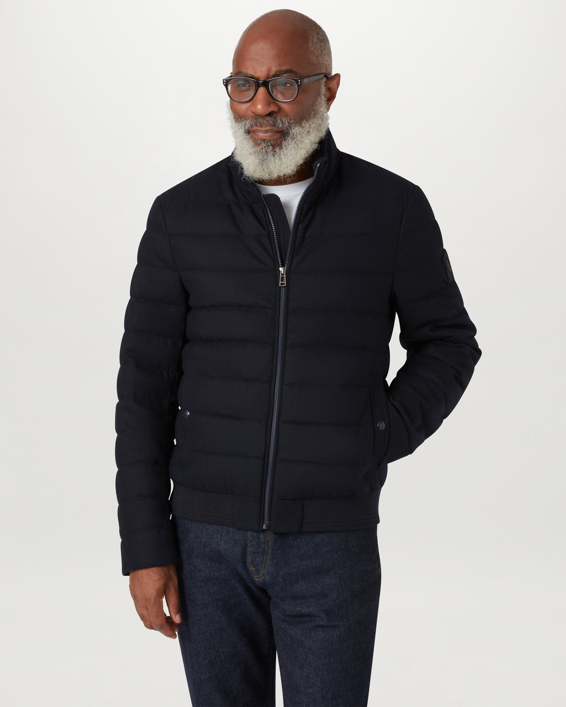 Piumino in lana idrorepellente CIRCUITEER JACKET 105949 DKINK BELSTAFF Dark ink 