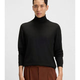 Maglia collo alto in lana merinos 50468262 10241489 01 001 BOSS Black 