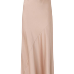 Abito lungo in raso 106587A1Y5 Q35 PINKO Rosa mogano 