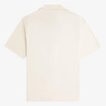 Camicia con colletto a rever in mesh compresso M1745 560 FRED PERRY Ecru 