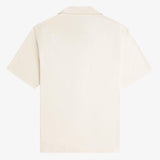 Camicia con colletto a rever in mesh compresso M1745 560 FRED PERRY Ecru 