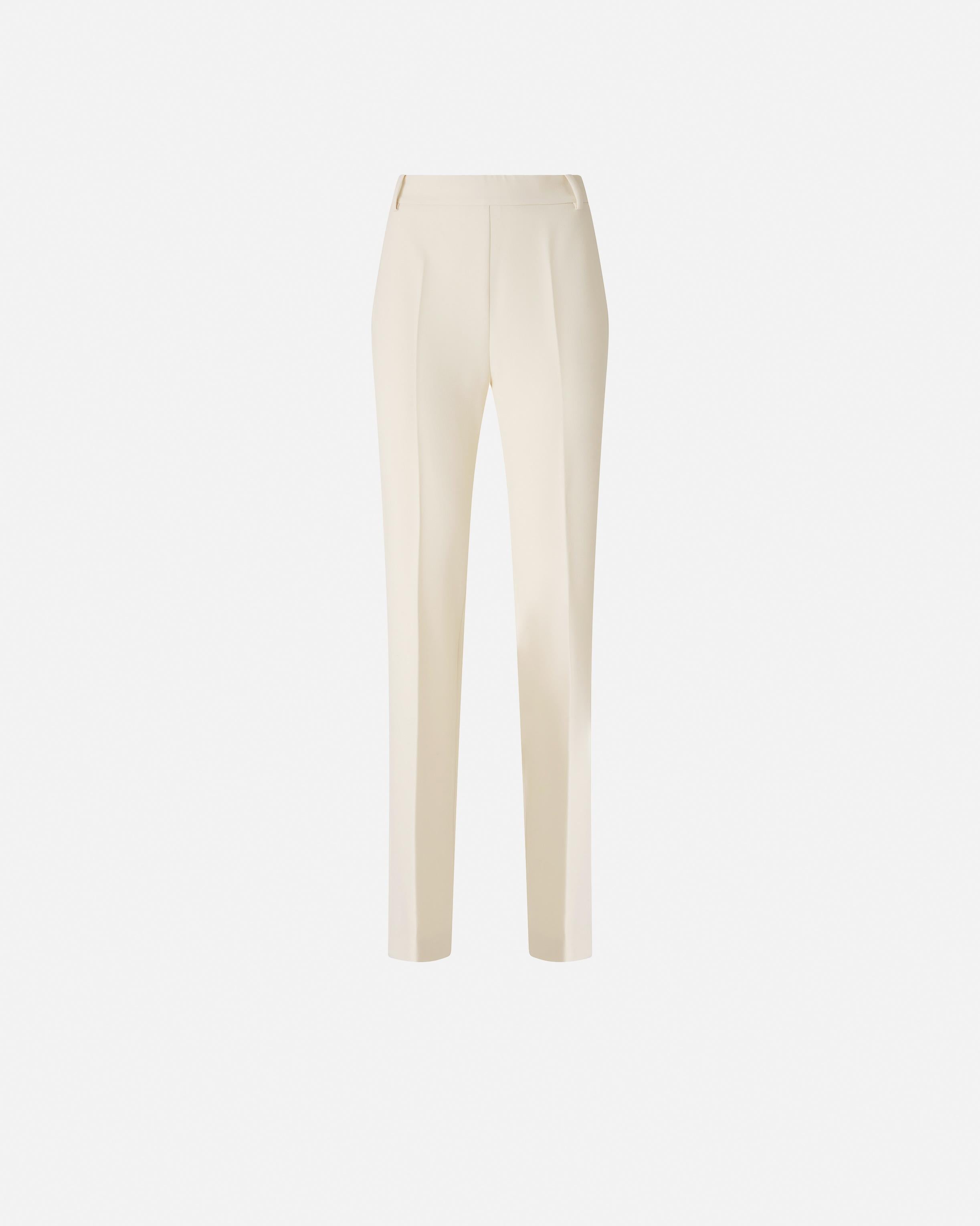 Pantaloni skinny con piega stirata 105671A2QV Z00 PINKO Bianco-gelato vaniglia 