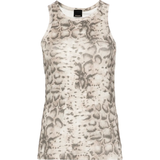 Canotta a coste stampa snake 106919A3DP CZ9 PINKO Beige/nero 