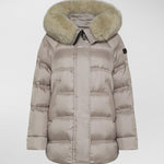 Piumino con pelliccia PED5110 01181903 852 PEUTEREY Beige 