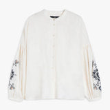 Camicia coreana in lino 2515111122 022 MAX MARA WEEKEND Ecrù 