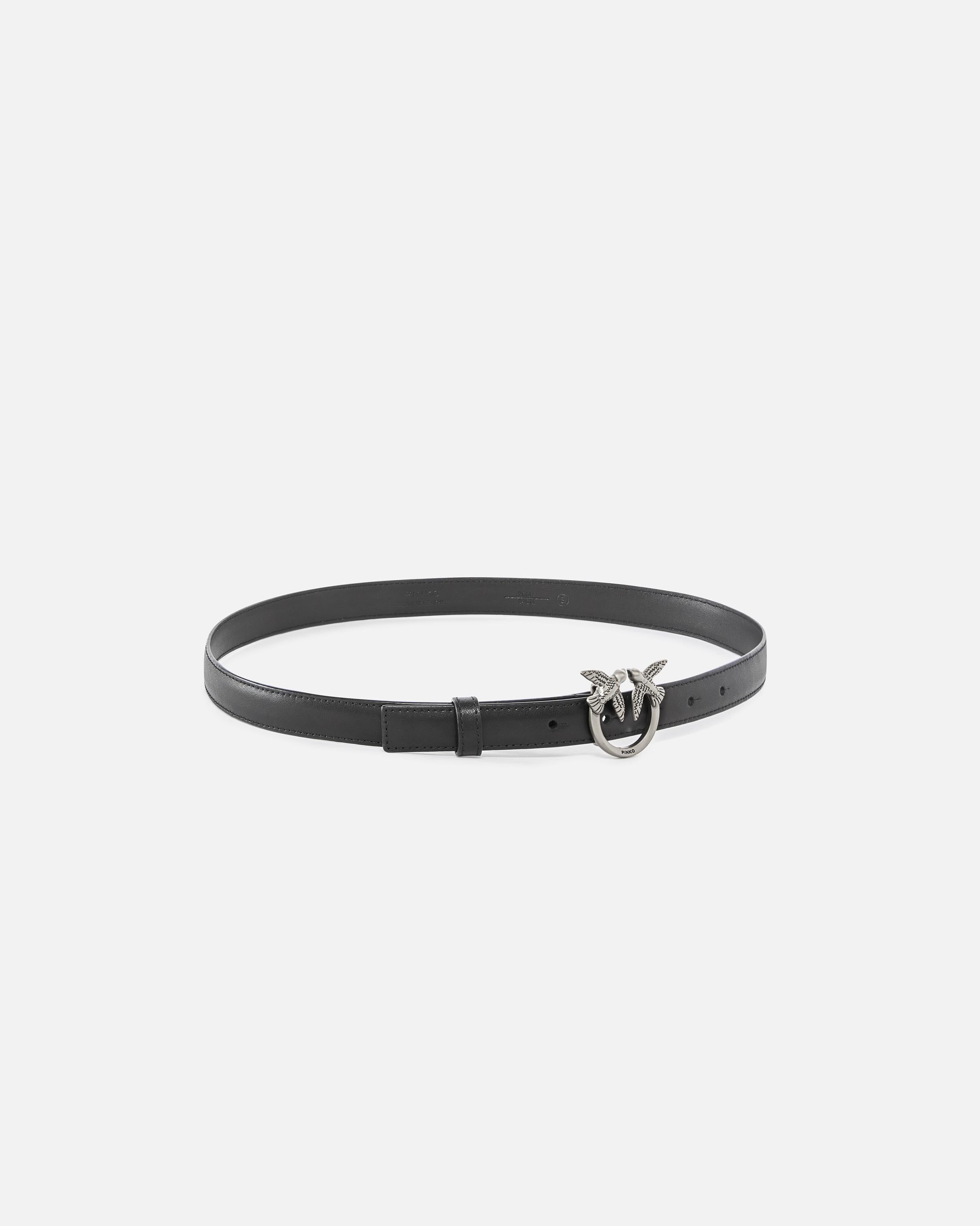 Cintura in pelle 100143A0F1 Z99O PINKO Nero/old silver 