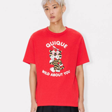 T-Shirt unisex in cotone FG55TS2124SK 22 KENZO Cherry 