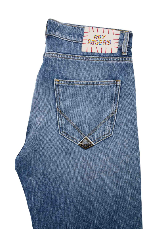 Jeans stone washed vestibiltà loose ROG0001 D740 3166 C0999 ROY ROGER'S Denim 