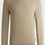 Maglia girocollo in cotone 50506022 10255187 01 275 BOSS Light beige 