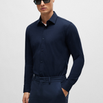 Camicia in jersey 50474283 10239269 01 404 BOSS Dark blue 