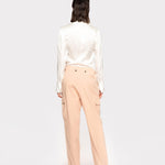 Camicia in satin di seta 100612ZR64 Z05 PINKO Bianco 