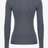 Cardigan aderente a costine 102340A15S I90 PINKO Dark grey 