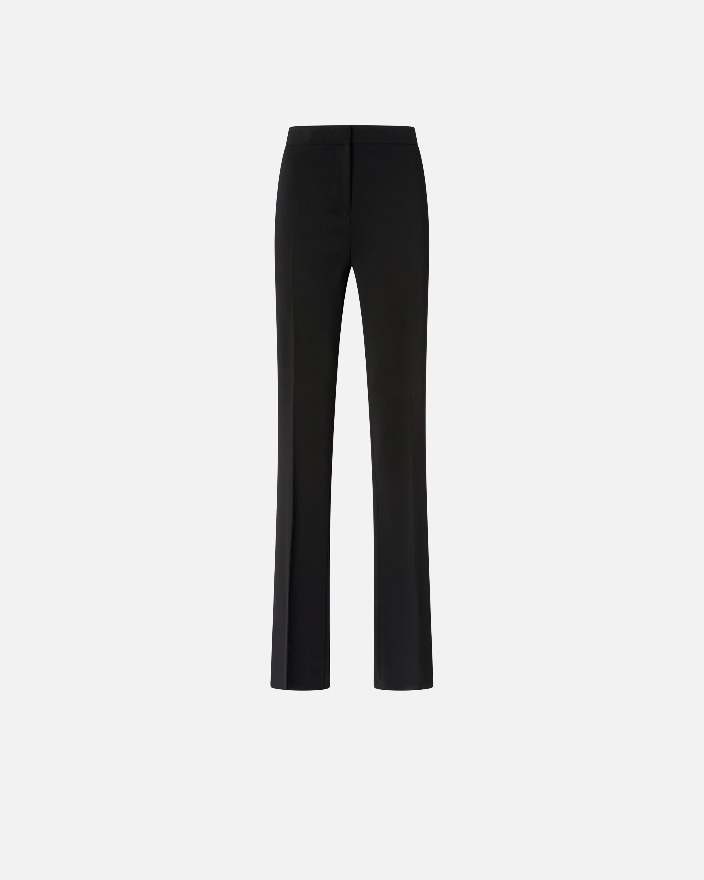 Pantaloni eleganti svasati in cady tecnico 104690A213 Z99 PINKO Nero limousine 