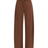 Pantaloni con cintura 106492A2W6 L78 PINKO Marrone terra x piante 