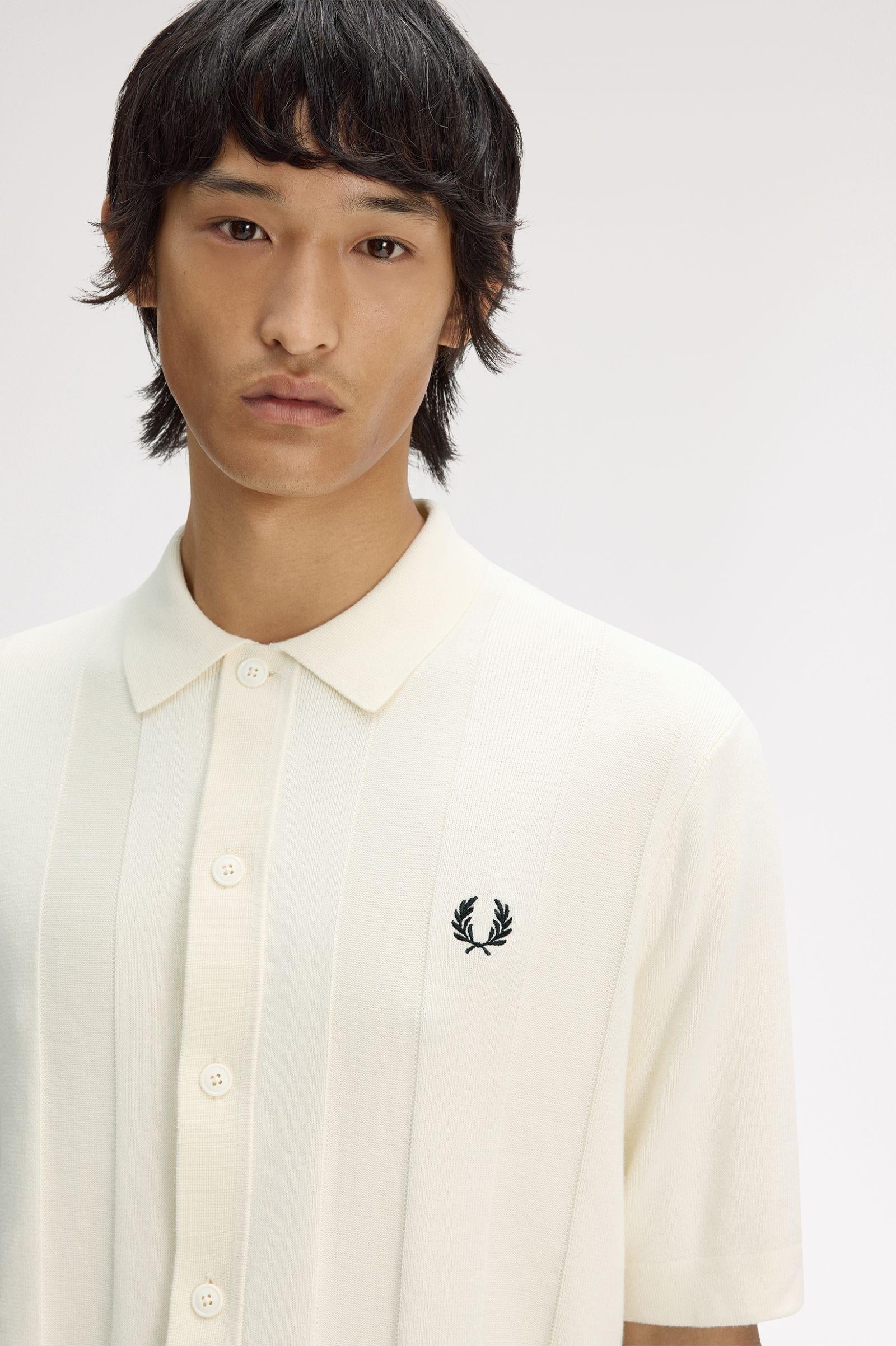 Polo in filo di cotone K2324 560 FRED PERRY Ecru 