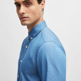Camicia in denim button down 50513728 10259348 01 437 BOSS Bright blue 