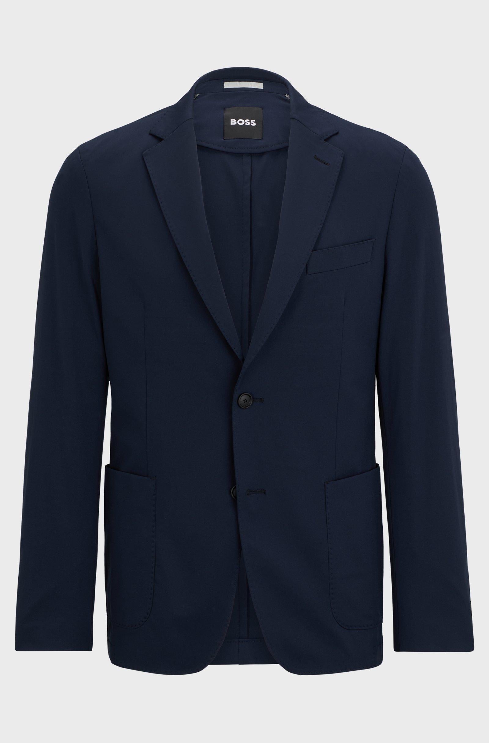 Giacca slim fit in jersey 50502488 10245125 01 404 BOSS Blue 