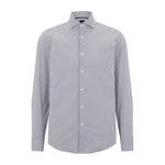 Camicia in cotone bastoncino 50490337 10248756 01 001 BOSS Black 