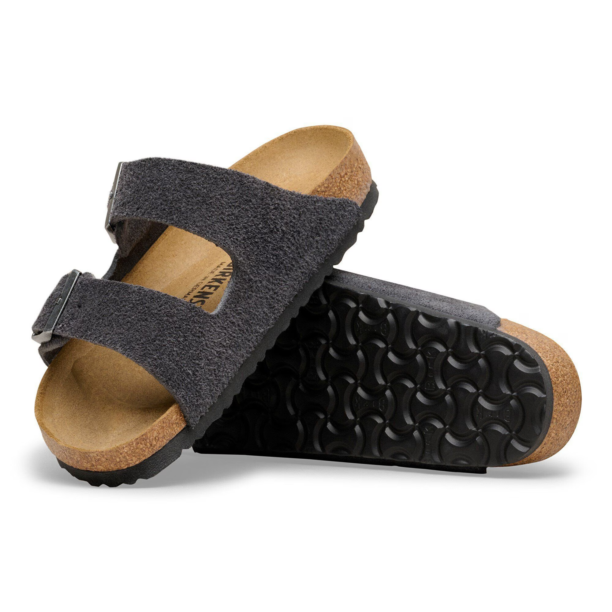 Ciabatta in pelle scamosciata ARIZONA 1031625 CHARCOAL BIRKENSTOCK Charcoal 