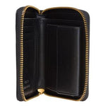 Portafoglio quadrato zip-around in pelle 100249A0F1 Z99Q PINKO Nero-antigue 