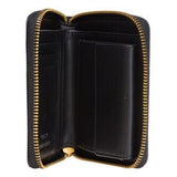 Portafoglio quadrato zip-around in pelle 100249A0F1 Z99Q PINKO Nero-antigue 