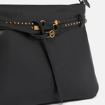Borsa a spalla grande in pelle 105903A0QO Z99Q PINKO Nero-antique gold 