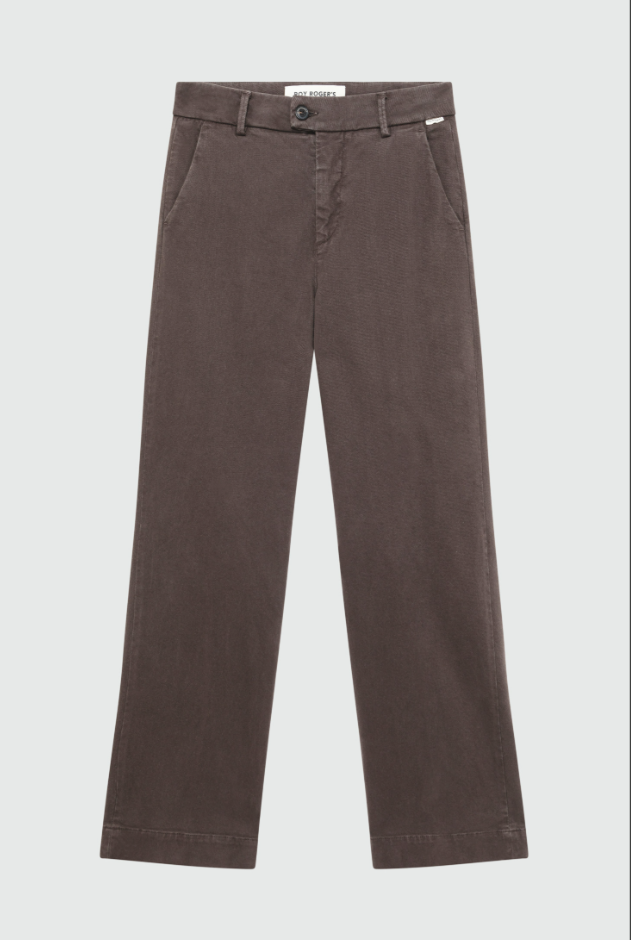 Pantalone flare in cotone RND041 P403 0112 0241 ROY ROGER'S Brown 