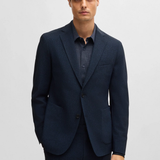 Giacca slim fit in lana elasticizzata 50527897 10263952 01 404 BOSS Dark blue 