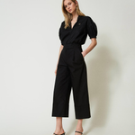 Pantaloni cropped 241TT2073 00006 TWIN SET Nero 