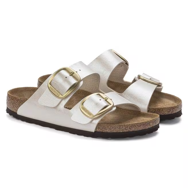 Ciabatta in pelle ARIZONA BIG BUCKLE 1020021 GRACEFUL PEARL WHITE BIRKENSTOCK Graceful pearl white 