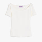 Top in jersey 251594101 004 MAX MARA WEEKEND Avorio 