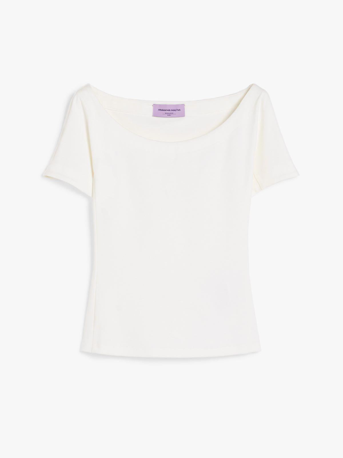 Top in jersey 251594101 004 MAX MARA WEEKEND Avorio 