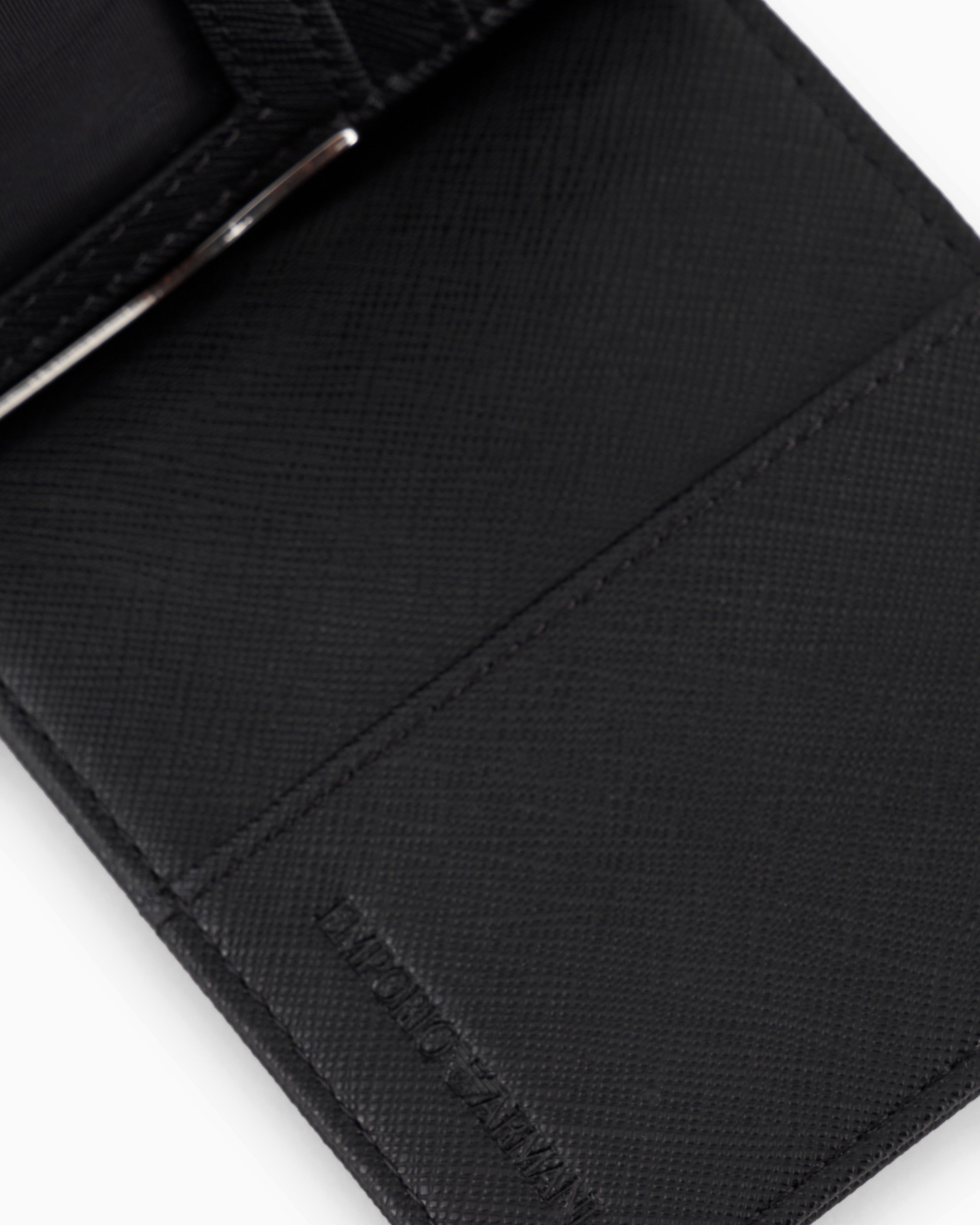 Portafoglio il pelle effetto saffiano Y4R502 Y138E 81072 EMPORIO ARMANI Black 