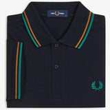 Polo manica corta M3600 86B FRED PERRY Navy/drkcml/spgr 